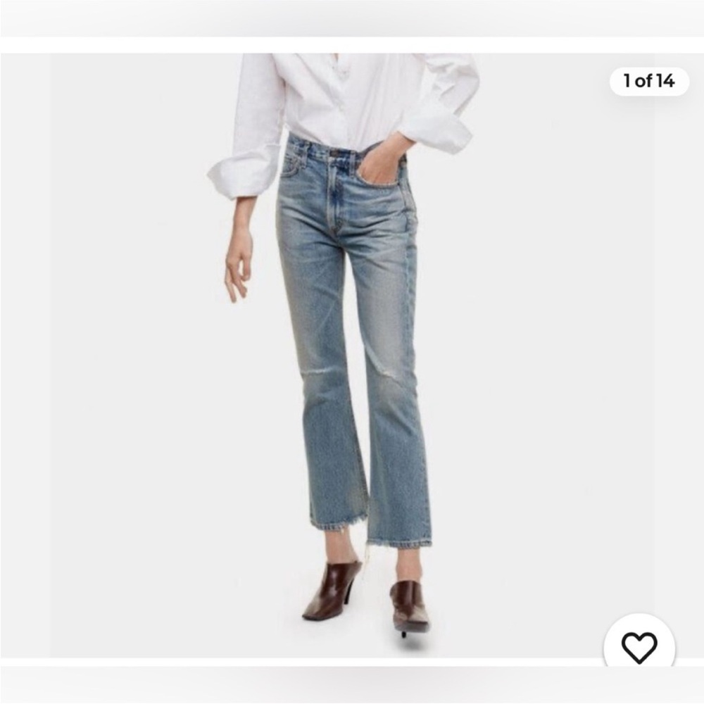 C of H Estealle high rise ankle flair Women's Jeans size 29 Fit 27 ( as is hem)